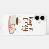 Aardige "Hou het knus" wintergraphic Case-Mate iPhone Case (Achterkant (horizontaal))