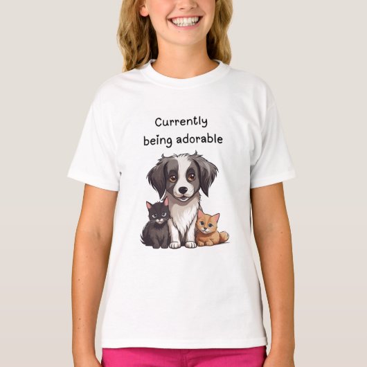 Aardige huisdieren t-shirt (Voorkant)