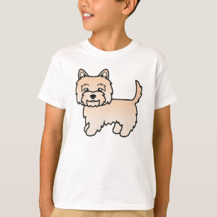 Aardige illustratie van Cream Cairn Terrier-hond T-shirt