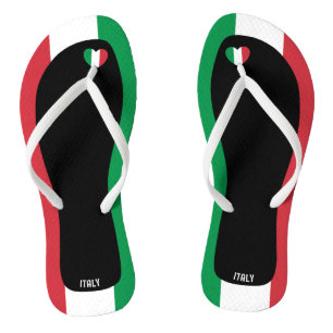 Aardige Italiaanse vlagkleuren Patriotisch Teenslippers