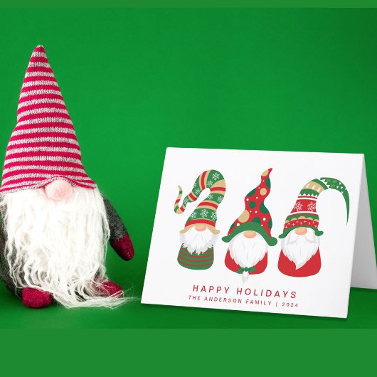 Aardige Kabouters Kerstmis Feestdagen Kaart
