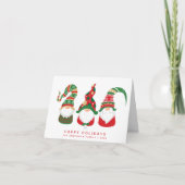 Aardige Kabouters Kerstmis Feestdagen Kaart (Voorkant)