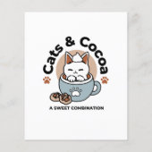 Aardige kat in mok vakantiedesign - Kat & Cocoa (Achterkant)