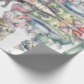 Aardige katten in de keuken cadeaupapier (Hoek)
