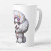 Aardige Kawaii Fantasy Draak Latte Mok (Rechterhoek)