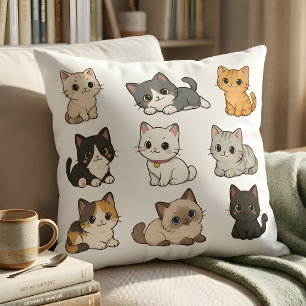 Aardige Kawaii Kat Kittens Decoratie Kussen