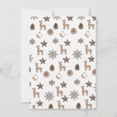 Aardige kerst dank u kaart voor het Baby shower (Achterkant)