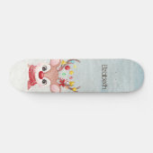 Aardige Kerst Rendieren Persoonlijk Skateboard (Horizontaal)