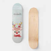 Aardige Kerst Rendieren Persoonlijk Skateboard (Voorkant)