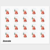 Aardige Kerstegel Sticker - Festieve Winter (Vel)