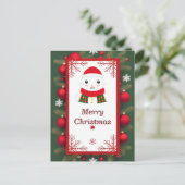 Aardige kerstkaart briefkaart (Staand voorkant)