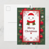 Aardige kerstkaart briefkaart (Voorkant / Achterkant)