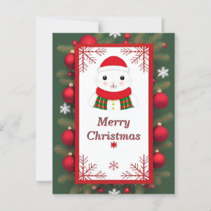 Aardige kerstkaart briefkaart