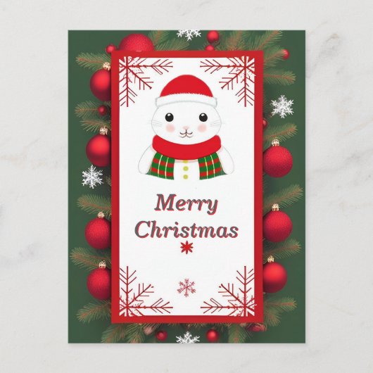 Aardige kerstkaart briefkaart (Voorkant)