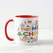 Aardige Kerstkat Mok Cadeau voor Kat Liefhebbers (Links)