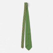 Aardige kerstman, groene Kerst Stropdas (Achterkant)