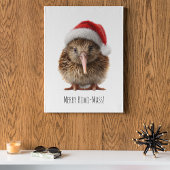 Aardige Kerstmis Kiwi, op maat Poster