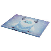 Aardige Kerstmis/winter yeti Snijplank (Hoek)