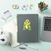 Aardige Kikker Prins Op maat gemaakte vinyl sticke Sticker (iPad Cover)
