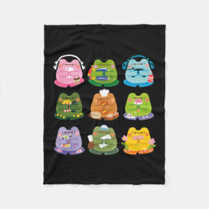 Aardige Kikkers Fleece Deken