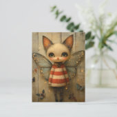 Aardige Kitty Fee Briefkaart (Staand voorkant)
