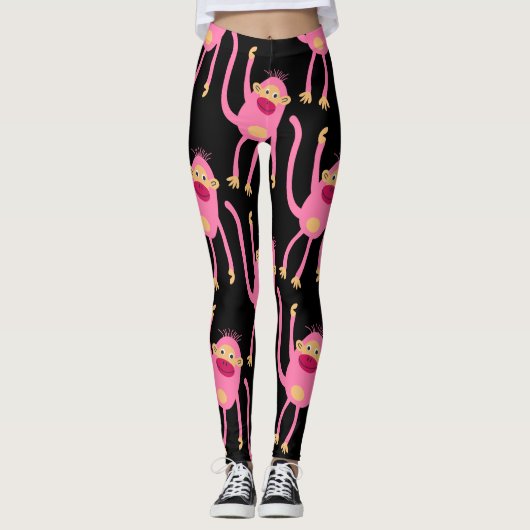Aardige Kleine Aap  Leggings (Voorkant)