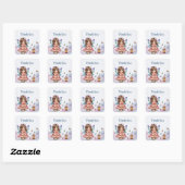 Aardige kleine fee vierkante sticker (Vel)