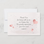 Aardige kleine zebra  bedankkaart (Achterkant)