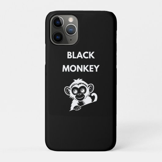 Aardige Kleine Zwarte Aap Case-Mate iPhone Case (Achterkant)