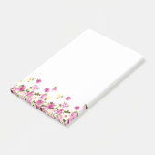 Aardige Kleurrijke Meisjesachtige Bloeiende Bloeme Post-it® Notes (Schuin)