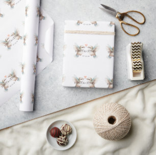 Aardige Kolibrie Paar Custom Inpakpapier