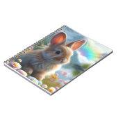 Aardige Konijn bij een Betoverd Meer Notitieboek (Linkerzijde)