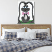Aardige Konijn Konijn Canvas Afdruk (Insitu (Slaapkamer))
