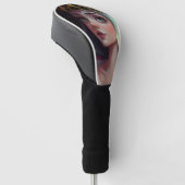 Aardige Koningin Met Grote Ogen Golfheadcover (Schuin)