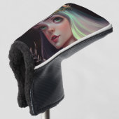 Aardige Koningin Met Grote Ogen Golfheadcover (3/4 voorkant)