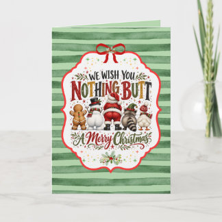 Aardige kont voor een leuke kerst feestdagen kaart