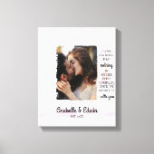 Aardige Koppel Aangepaste Foto Canvas Afdruk (Voorkant)