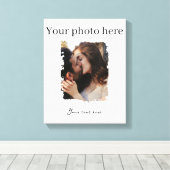 Aardige Koppel Aangepaste Foto Canvas Afdruk (Insitu (Houten vloer))