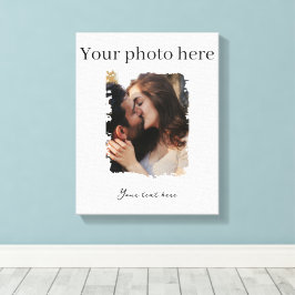 Aardige Koppel Aangepaste Foto Canvas Afdruk