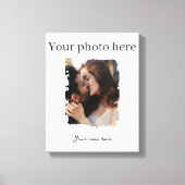 Aardige Koppel Aangepaste Foto Canvas Afdruk (Voorkant)