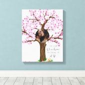 Aardige Koppel Aangepaste Foto Canvas Afdruk (Insitu (Houten vloer))