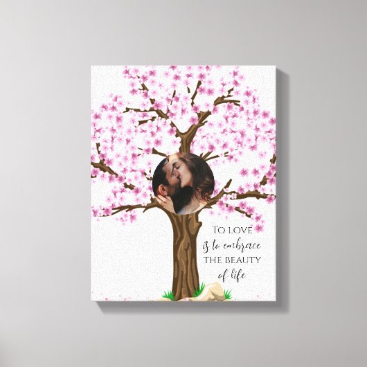 Aardige Koppel Aangepaste Foto Canvas Afdruk (Voorkant)