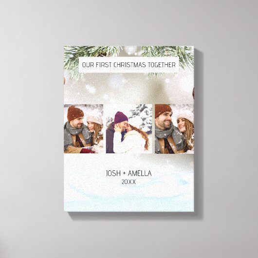 Aardige Koppel Aangepaste Foto Canvas Afdruk (Voorkant)