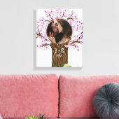 Aardige Koppel Aangepaste Foto Canvas Afdruk (Insitu (Woonkamer))