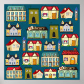 Aardige kunst voor de kinderkamer l School l Navyb Poster (Voorkant)