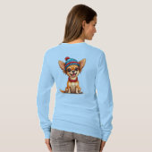 Aardige Lachende Chihuahua T-shirt (Achterkant volledig)