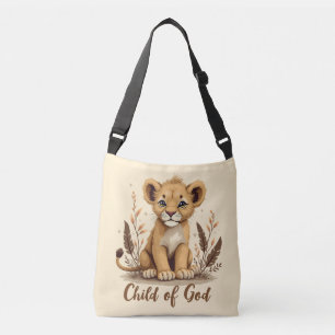 Aardige Leeuwenwelp Christelijke Kunst Geloofsquot Crossbody Tas