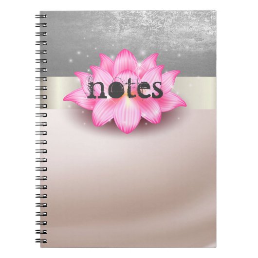 Aardige Lotus Streep Notitieboek (Voorkant)
