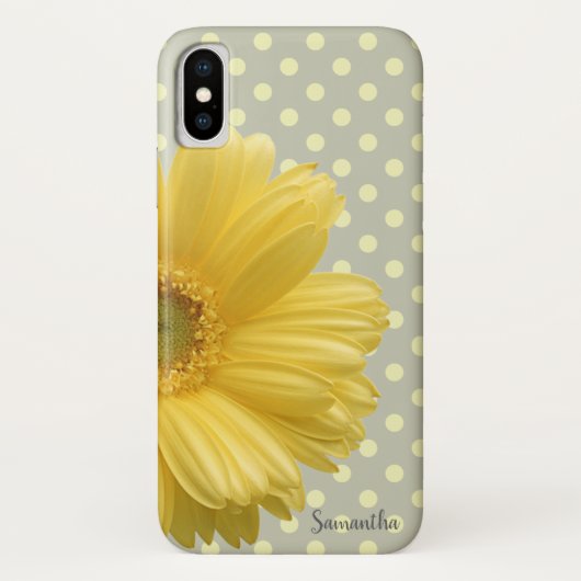 Aardige Madelief, Bloem, Stippen - Persoonlijk Case-Mate iPhone Case (Achterkant)