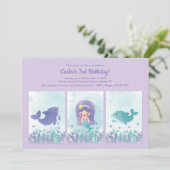 Aardige Meermin en Vrienden Kaart (Staand voorkant)